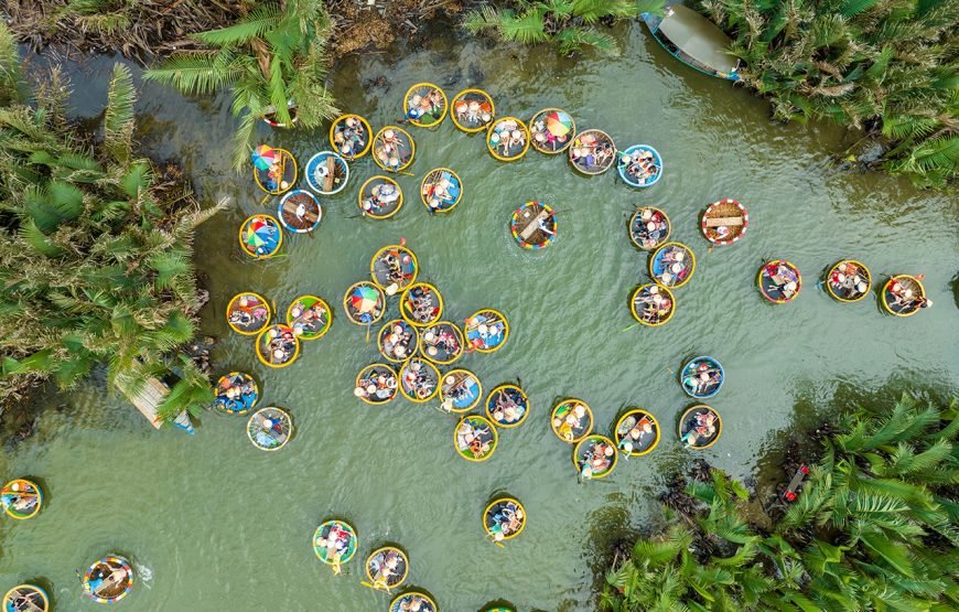 Entry ticket: Basket Boat Ride in Water Coconut Forest for 2 person