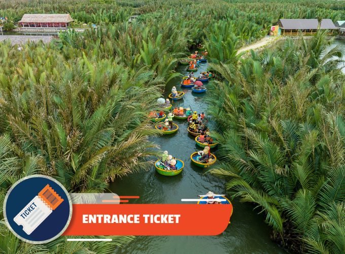 Entry ticket: Basket Boat Ride in Water Coconut Forest for 2 person